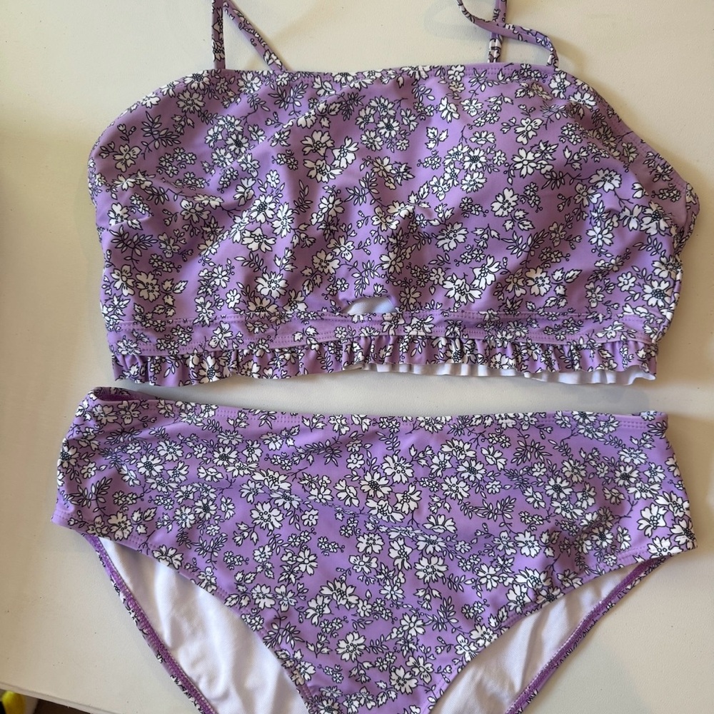Floral Purple Bikini Set